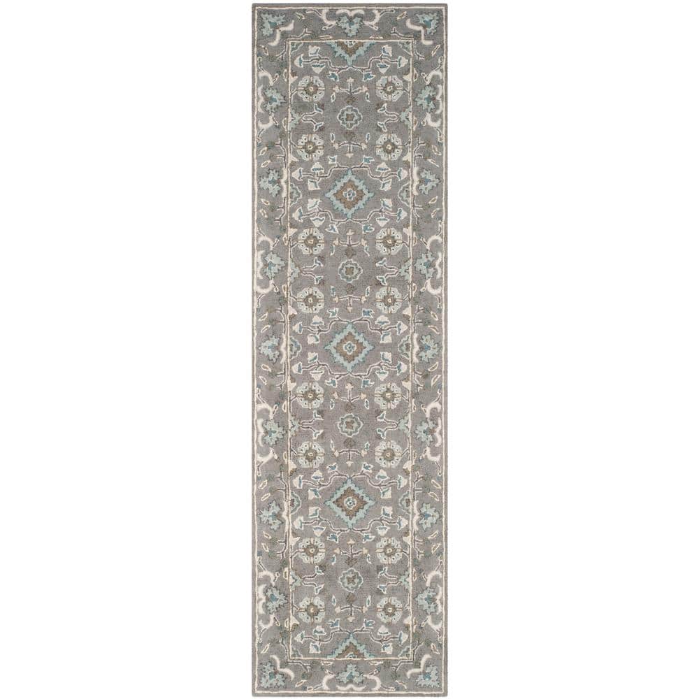 Blossom Gray 2 ft. x 16 ft. Border Runner Rug price history on PriceWatchPro