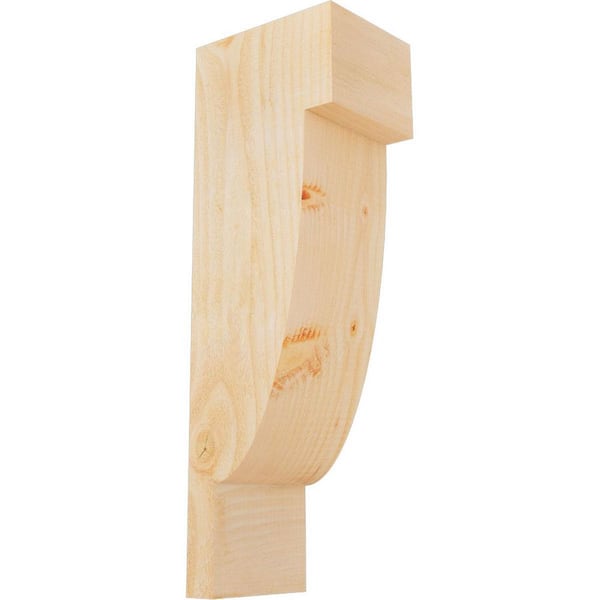 Ekena Millwork 6 in. x 8 in. x 24 in. Douglas Fir Alpine Rough Sawn Corbel