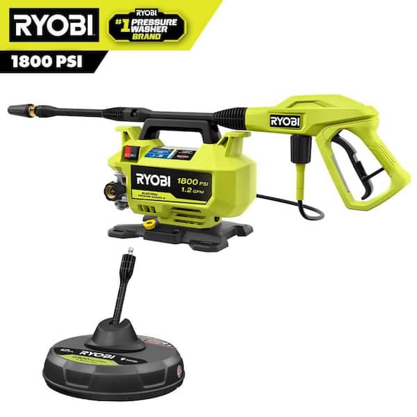 1800 PSI 1.2 GPM Cold Water Electric Pressure Washer with Surface Cleaner