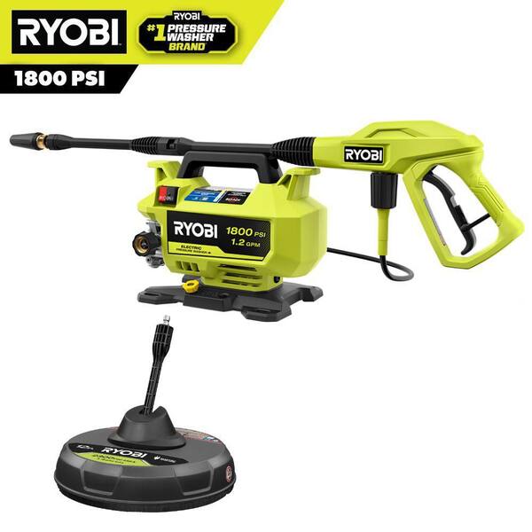 RYOBI 工具 RYOBI 1800 PSI 1.2 GPM Cold Water Electric Pressure Washer with