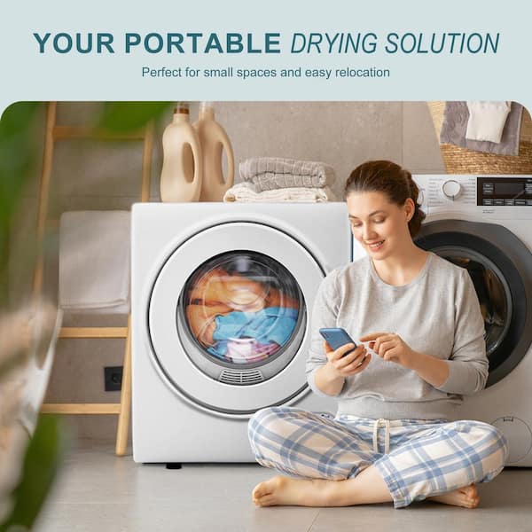 Electric Portable Clothes Dryer, Front Load Laundry Dryer for