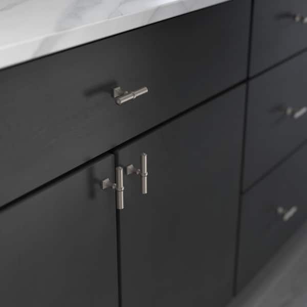 Elegant Base Bar Knobble 2-7/8 in. (73 mm) Classic Satin Nickel Cabinet Bar Knob