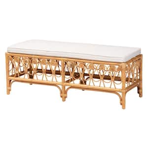 Ibiza Light Honey Accent Dining Bench 48 in.