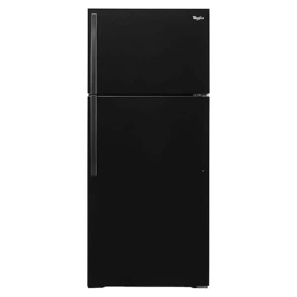 Whirlpool 14 cu. ft. Top Freezer Refrigerator in Black