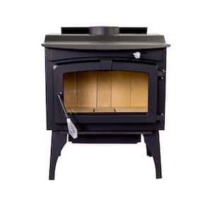 Medium 1,800 sq. ft. 2020 EPA Certified Wood Burning Stove with Legs and Blower