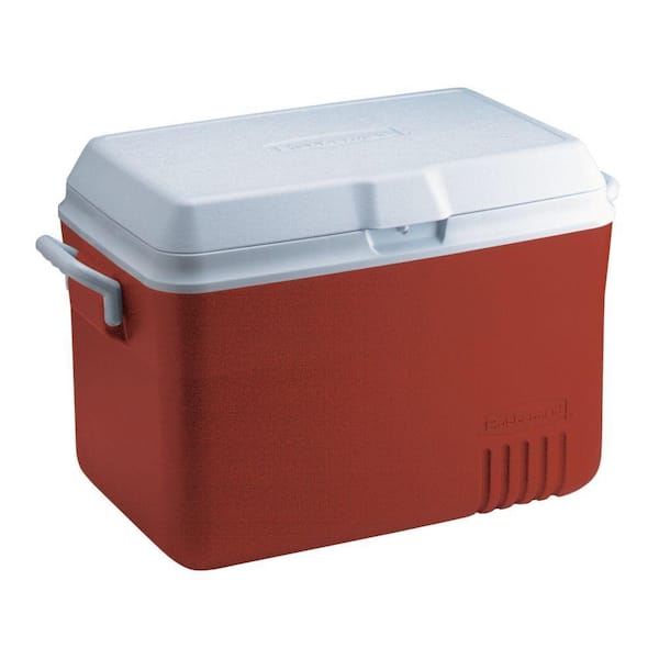 Rubbermaid 48 Qt. Modern Red Ice Chest Cooler FG2A1502MODRD - The