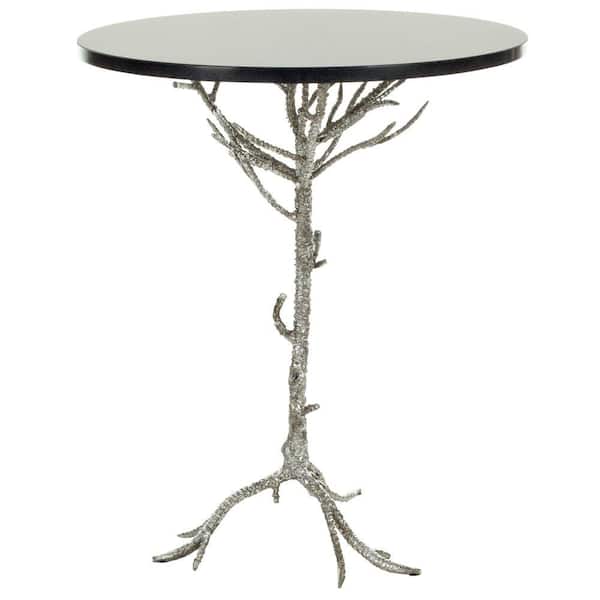 SAFAVIEH Carolyn Black and Silver End Table
