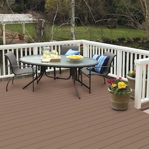 8 oz. #SC-148 Adobe Brown Solid Color Waterproofing Exterior Wood Stain and Sealer Sample