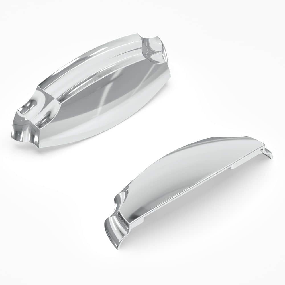 Veranda Collection 3 in. (76 mm) and 3-3/4 in. (96 mm) Chrome Drawer Cup Pull (10-Pack) price history on PriceWatchPro