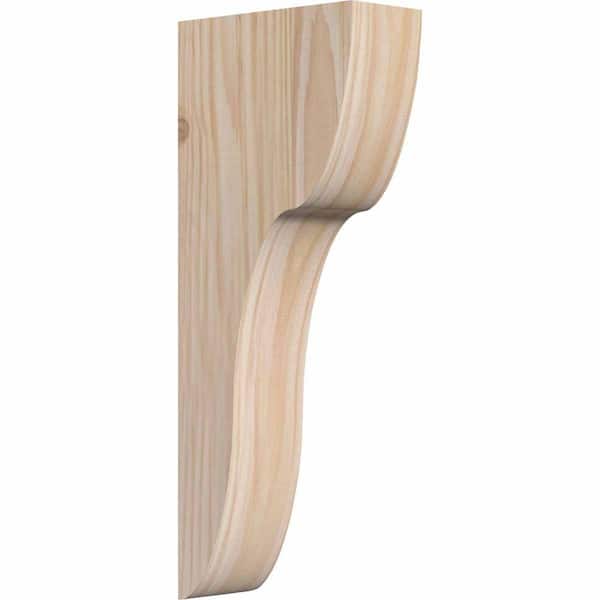 Ekena Millwork 3-1/2 in. x 8 in. x 20 in. Douglas Fir Carmel Smooth Corbel