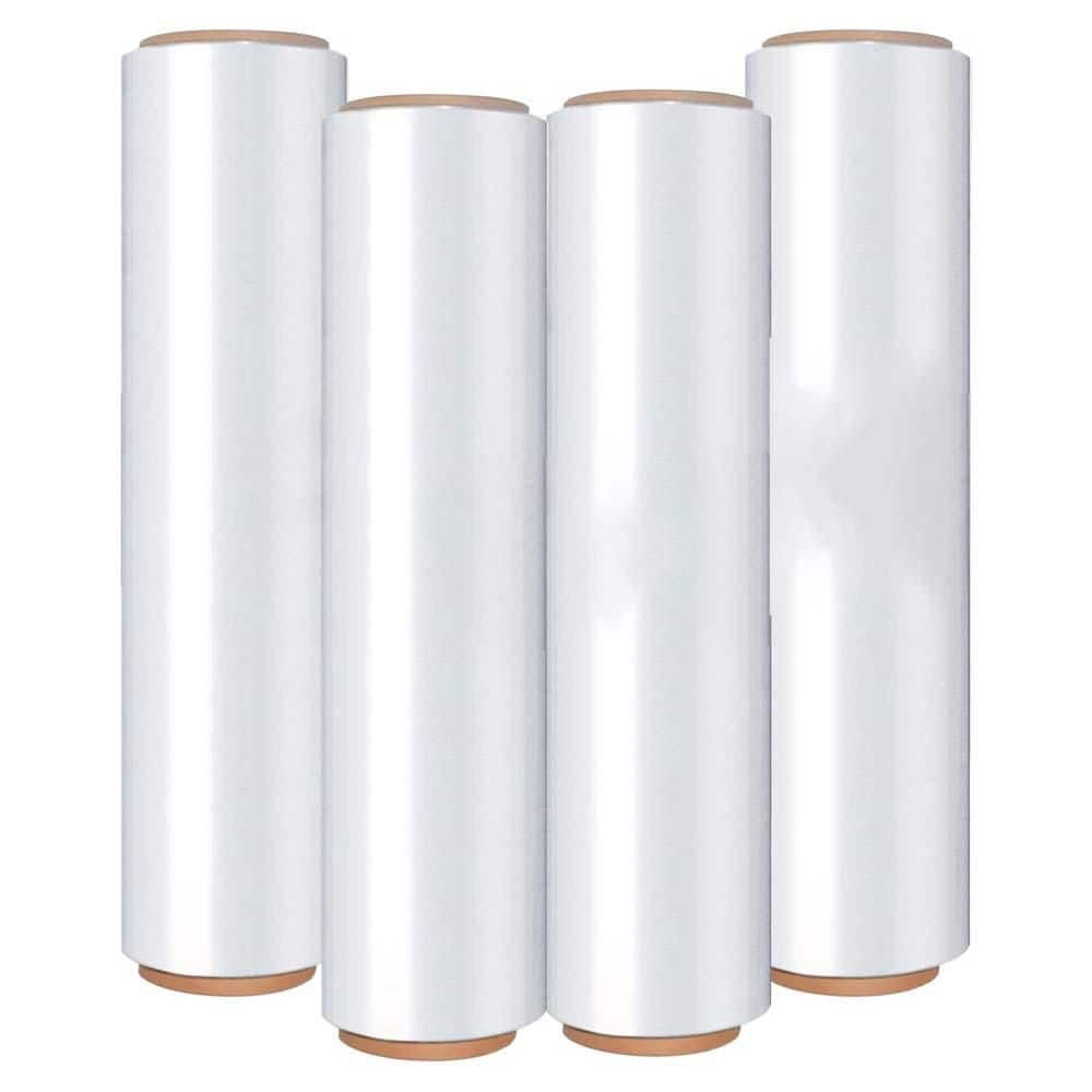 20 lb. 20 x 10 x 10 in. Plastic Wrap Film Heavy Duty Shrink Wrap Roll for Moving and Shipping (4-Roll Clear) price history on PriceWatchPro