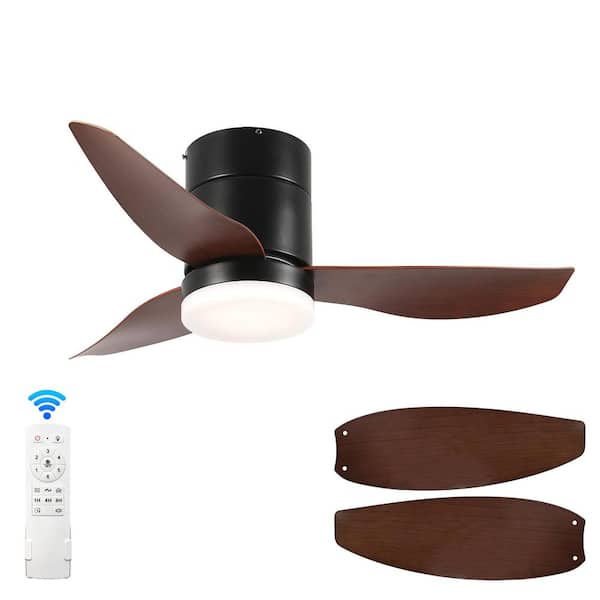 42 in. Indoor/Outdoor Ceiling Fan No Light with Remote Control Noiseless Reversible DC Motor with Timer
