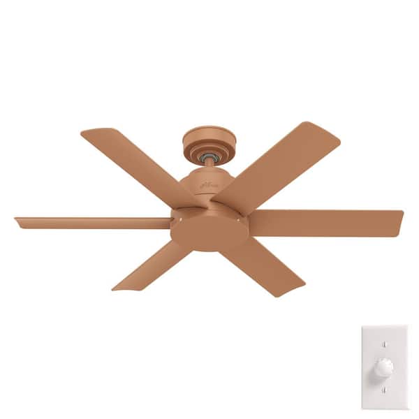Hunter Kennicott 44 in. Outdoor Terracotta Ceiling Fan with Wall Control For Patios or Bedrooms