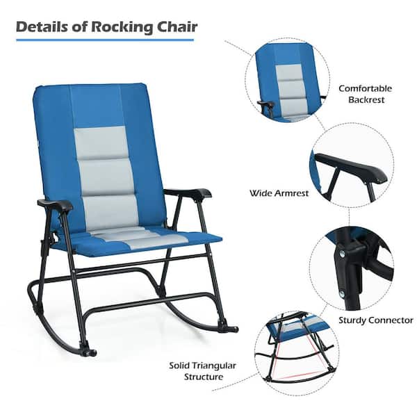  Deluxe Foldable Rocking Footrest, Adjustable Fold