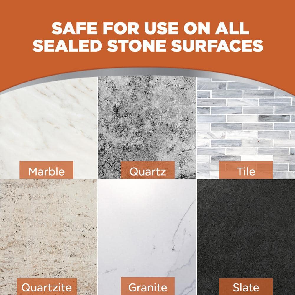 Citrus Scent Granite and Stone Polish Spray, 24 oz