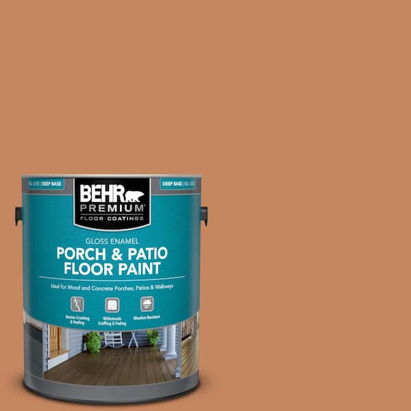 BEHR PREMIUM 1 gal. #PFC-17 Rusty Orange Gloss Enamel Interior/Exterior Porch and Patio Floor Paint