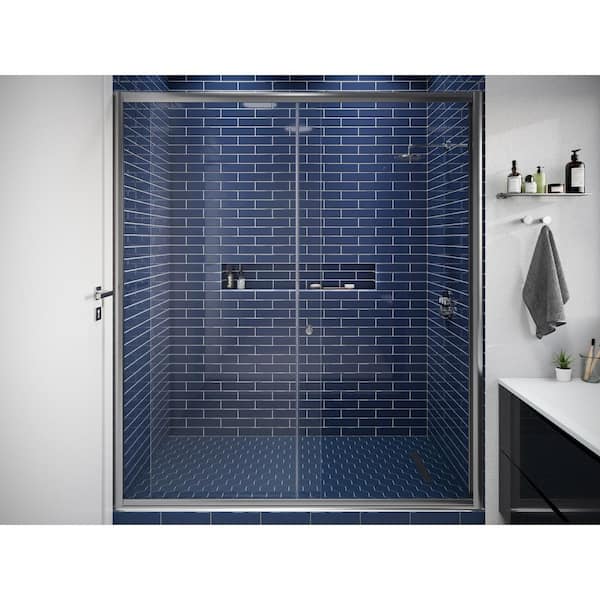 CRUZ BAY STUDIO 2 in. x 8 in. Glass Deep Blue Gloss Subway