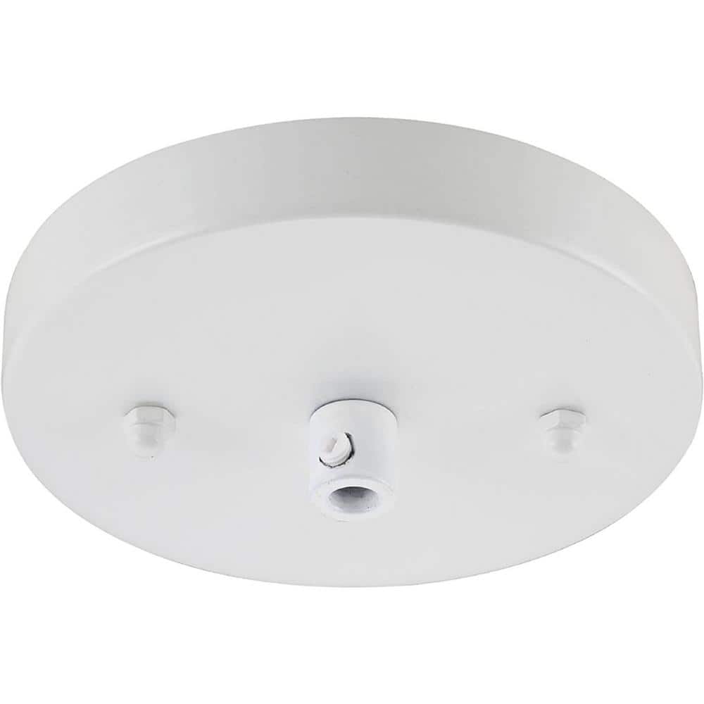 Matte White Round Ceiling Fixture Canopy Kit