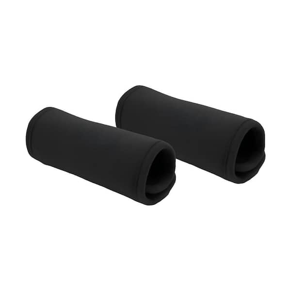 2-Pack Mobility Series 9 x 5.5 in. Walker Handle Cushions, Breathable Comfort Grips for Wheelchair Rollator in Black