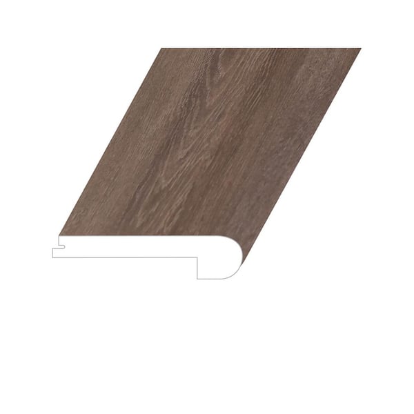 Montserrat Domaine Craft Willow 1 in. T x 4.5 in. W x 94.5 in. L Vinyl Flush Stair Nose Molding