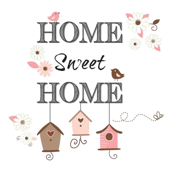 Brewster 19.7 in. x 12.2 in. Home Sweet Home Wall Decal