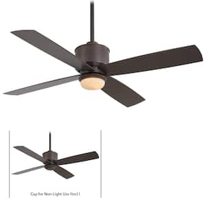 Strata 52 in. LED Indoor/Outdoor Oil Rubbed Bronze Ceiling Fan with Light and Remote Control