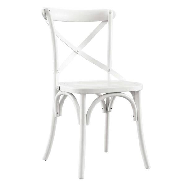 MODWAY Gear Dining Side Chair in White