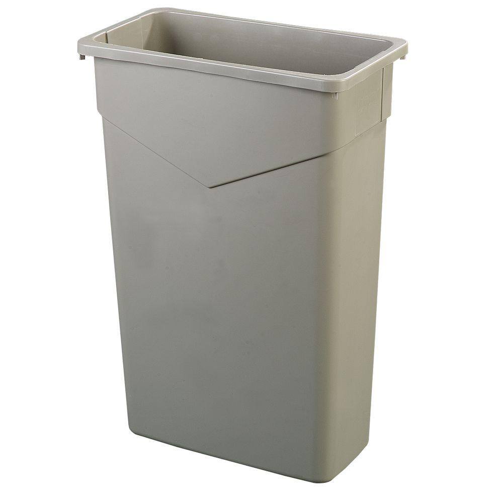 Carlisle TrimLine 23 Gal. Beige Rectangular Trash Can (4-Pack)
