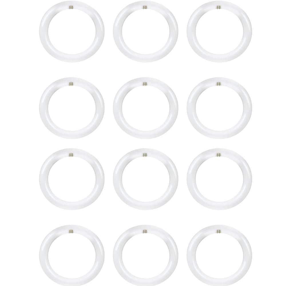 15-Watt 8 in. T9 G10q Type A Plug and Play Linear Circline LED Tube Light Bulb, Daylight Deluxe 6500K (12-Pack) price history on PriceWatchPro