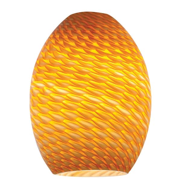 Firebird 6 in. Amber Glass Shade