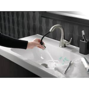 Broadmoor Single Hole Single-Handle Bathroom Faucet with Pull-Down Sprayer in SpotShield Brushed Nickel