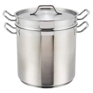 8 qt. Stainless Steel Double Boiler with Cover
