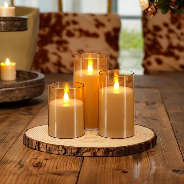 Aazon.co: Short Flaeless Taper Candles With Flickering Flae - View #13