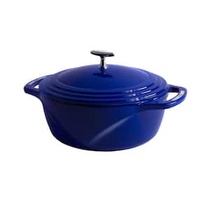 4.5 qt. Cast Iron Dutch Oven in Blue Smooth Sailing