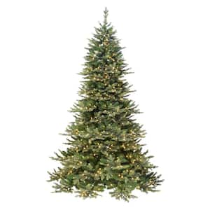 New 7.5 ft. Royal Majestic Douglas Fir Downswept Tree with Real Life Molded Tips and Sure-Lit Pole with 800 Clear Lights
