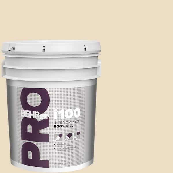 5 gal. #YL-W06 Navajo White Eggshell Interior Paint