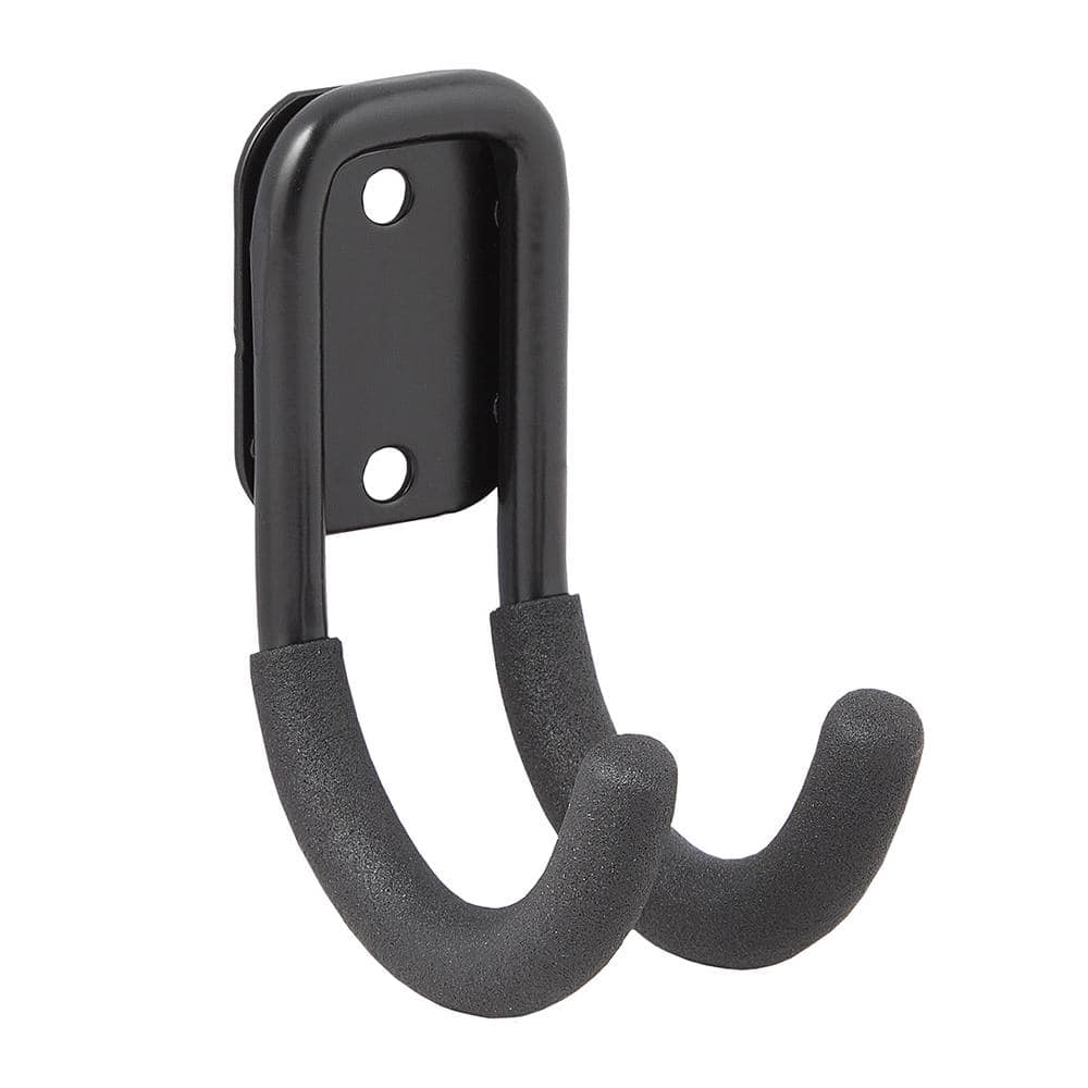 Husky 50 lbs. Heavy-Duty Wall-Mounted Black Steel Cooler Hook with Mounting  Hardware 816360 - The Home Depot