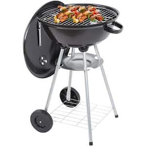 Camping Charcoal Grill Cart 18 in. Barbecue Grill for Outdoor