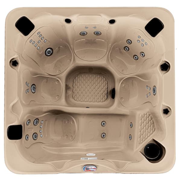 American Spas 6-Person 45-Jet 240-Volt Premium Acrylic Lounger Spa Standard Hot Tub with Ozonator and Bluetooth Sound System