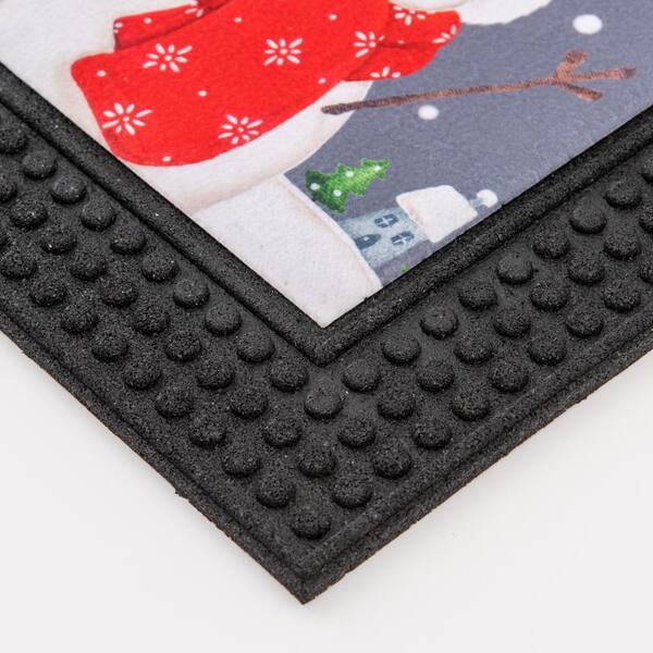 Let It Snow Christmas Door Mat, Indoor Mat, Creative Doormat, Non