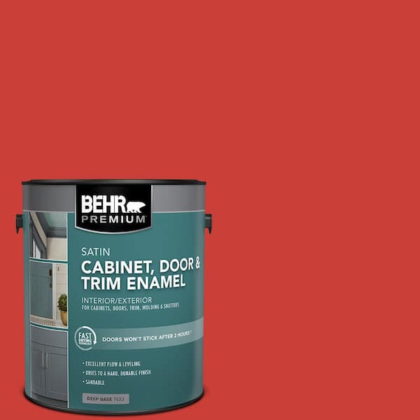 1 gal. #P170-7 100 Mph Satin Enamel Interior/Exterior Cabinet, Door & Trim Paint
