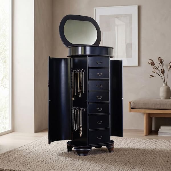 JO ブラックウィッグ エアリーベレール 黒 アデランス(うめ) HIVES HONEY Daley Black Jewelry Armoire 38 in. H x 16 in. W x 12.5