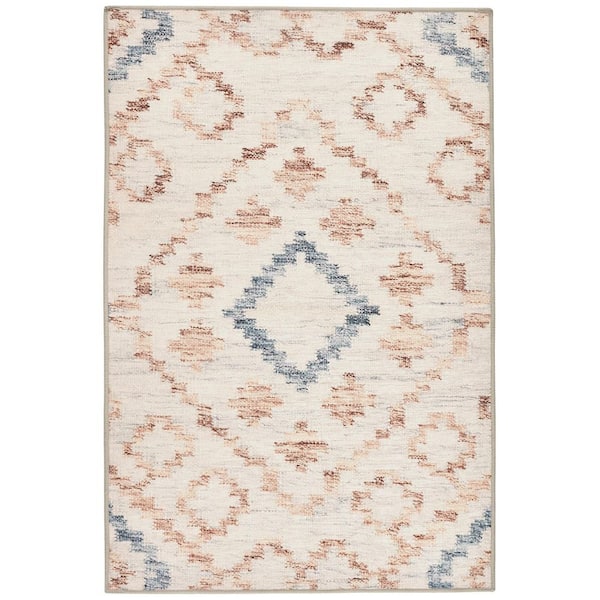 Jelly Roll Machine Washable Sky 3 ft. x 5 ft. Indoor Area Rug