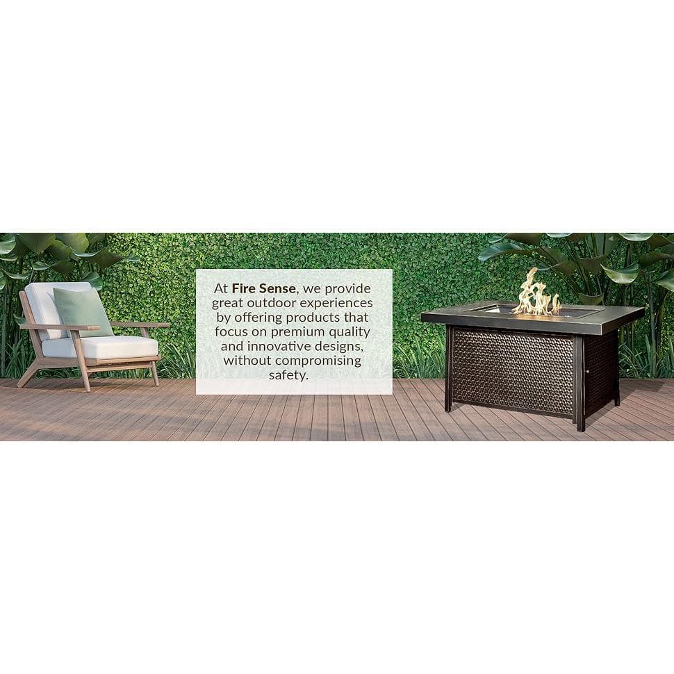Weyland 50" Bronze Aluminum Gas Fire Pit Table