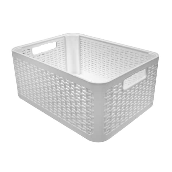 Modern Homes Decorative Storage Box in White