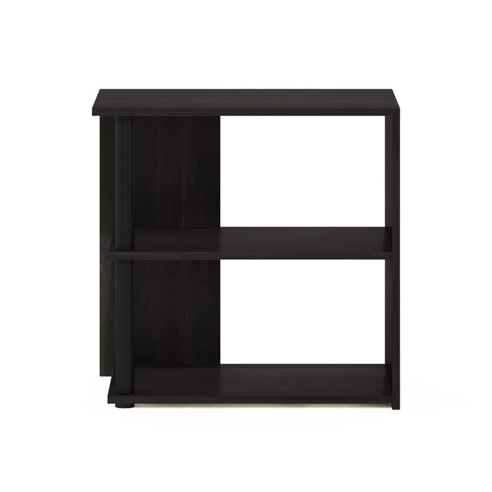 Espresso Black 2-Tier Laminated End Table