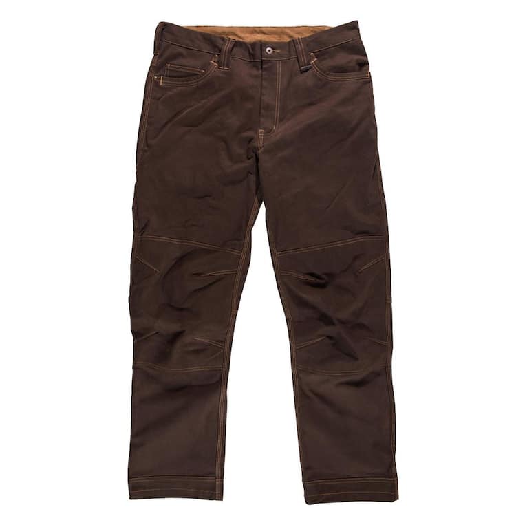 DEWALT Madison Men's 36 in. W x 31 in. L Bark Cotton/Spandex Everyday Work Pant