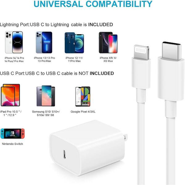 thumbnail image 2 of 3-Pack 6FT Fast Charging USB Cables For IPhone – 13 12 11 Pro Max XS XR X (White) 2 of 6
