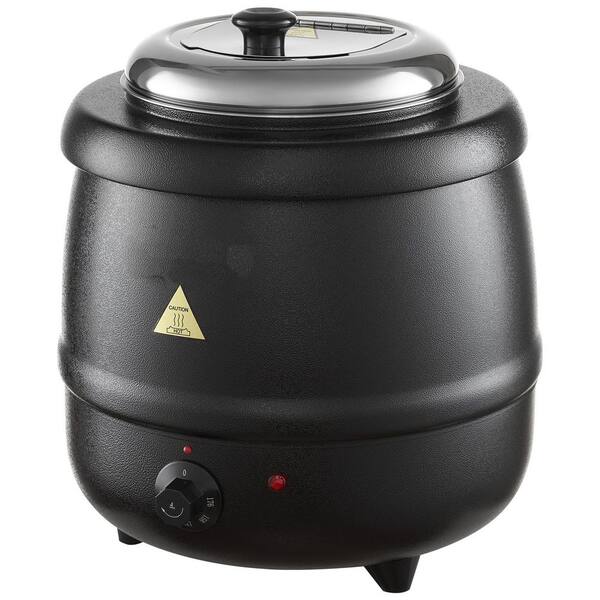 10QT. Electric Soup Warmer, Commercial Kettle, 304 Stainless Steel Pot, Adjustable 95-176°F, for Restaurant 2025 update