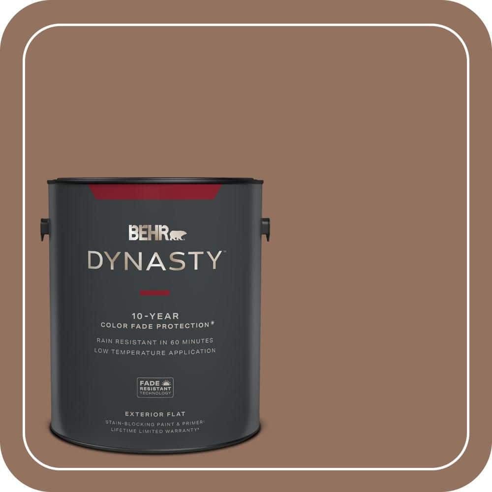 1 gal. #BXC-84 Corral Brown Flat Exterior Stain-Blocking Paint & Primer product image for price tracking